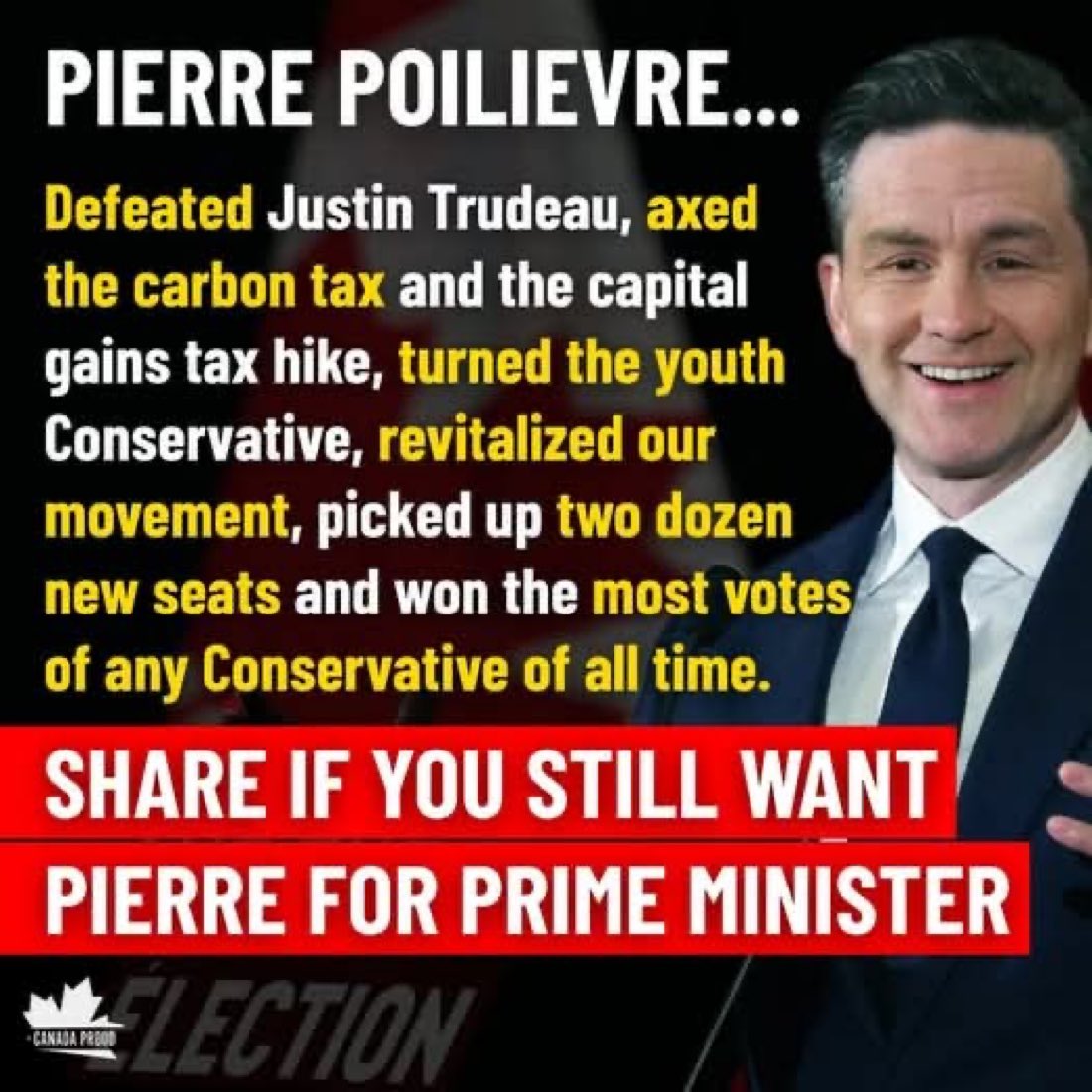 Who joins me in supporting <a href="/PierrePoilievre/">Pierre Poilievre</a>