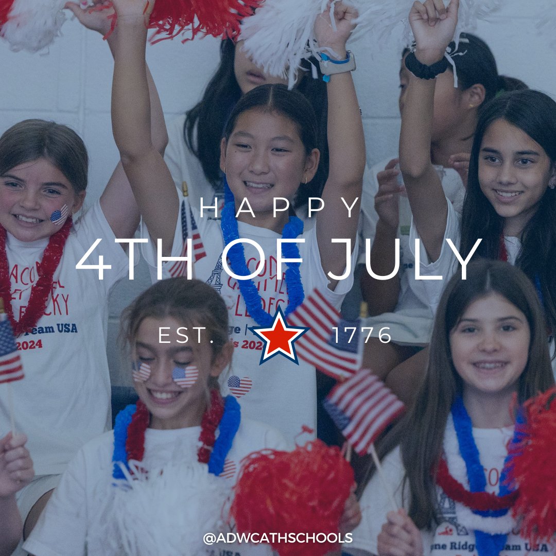 The Catholic Schools Office wishes our #ADWcommUNITY a joyful, safe, and blessed Independence Day. Happy Fourth of July!