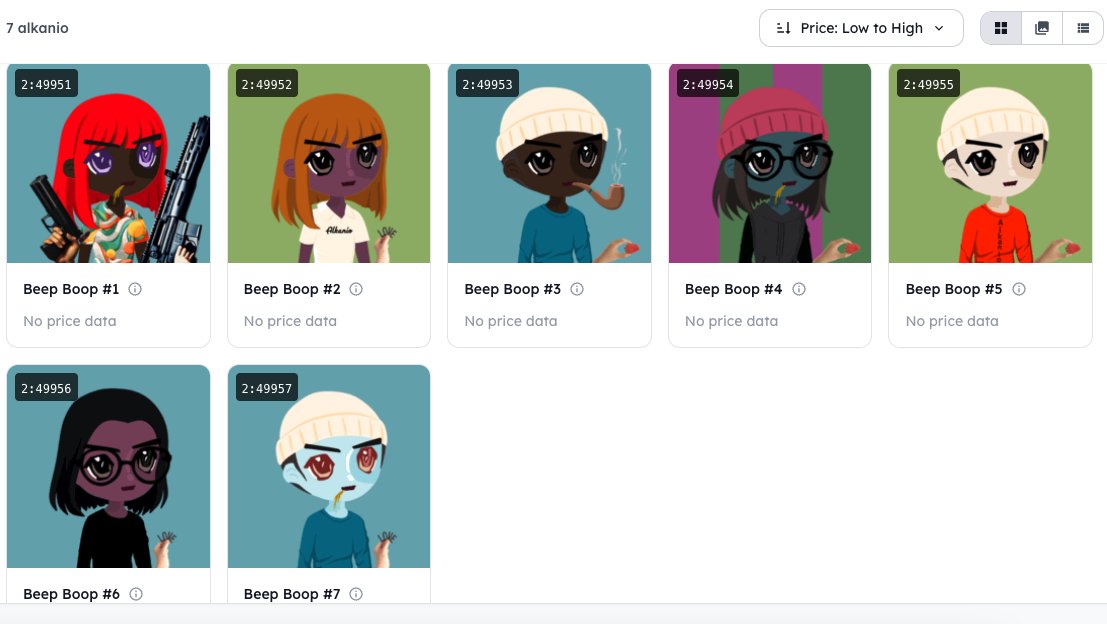 ffmad.xcp (@quentinbdb) on Twitter photo It seems like <a href="/AlkanioNFT/">Alkanio</a> failed at copy pasting an Alkane contract.
their "Alkanio" are named "Beep Boop" 😂
fairmints.io/alkane/collect… It seems like <a href="/AlkanioNFT/">Alkanio</a> failed at copy pasting an Alkane contract.
their "Alkanio" are named "Beep Boop" 😂
fairmints.io/alkane/collect…