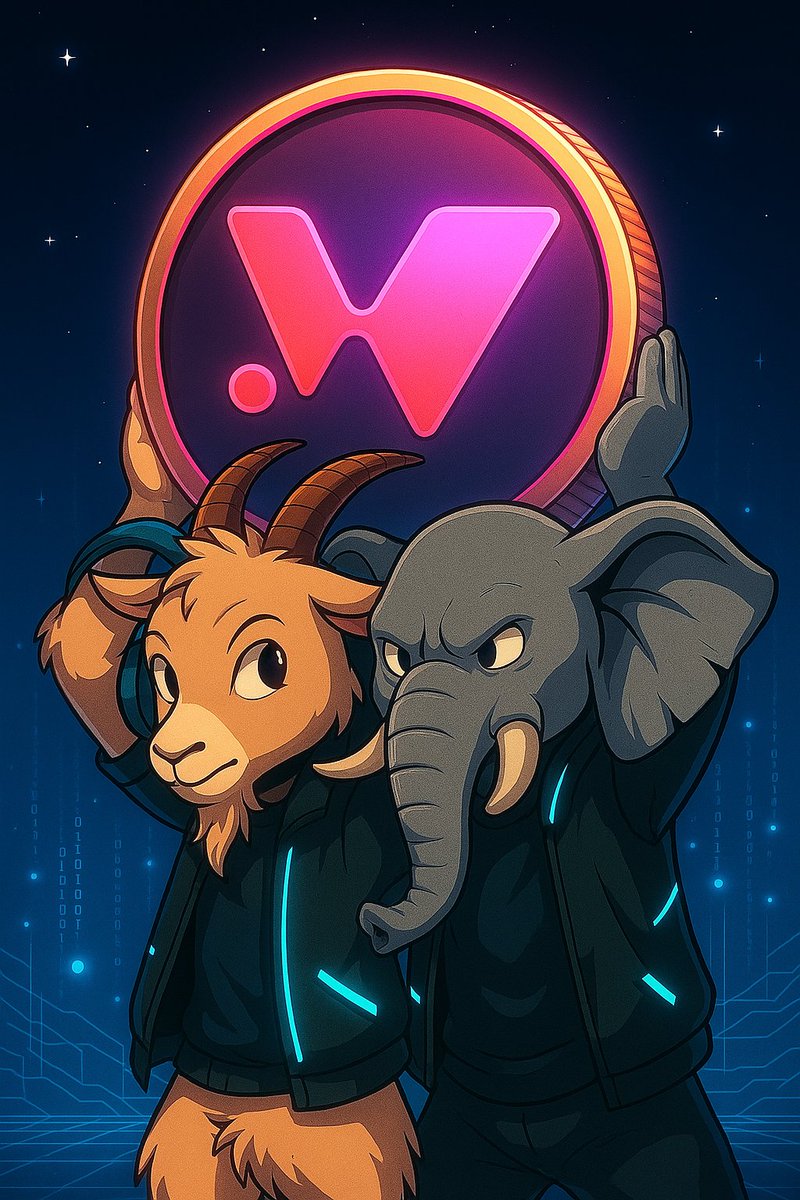 deendayal_02's tweet photo. 🚀 The Goat & The Elephant unite to power the future of Web3!
🧠 Strength meets strategy.
🔗 Powered by .W — the symbol of next-gen decentralization.
#Web3 #Blockchain #CryptoRevolution #GoatAndElephant #WPower @HanaNetwork @KaitoAI https://t.co/760GIFjwdB