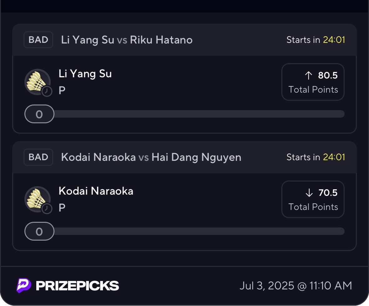 SawyerPicks's tweet photo. Quiet play today. Just trusting the numbers!!!
#PrizePicks #DFS #PickEm #MoreOrLess #SportsBetting #FantasySports #PropBets #DailyFantasy https://t.co/4jvwOixDp0