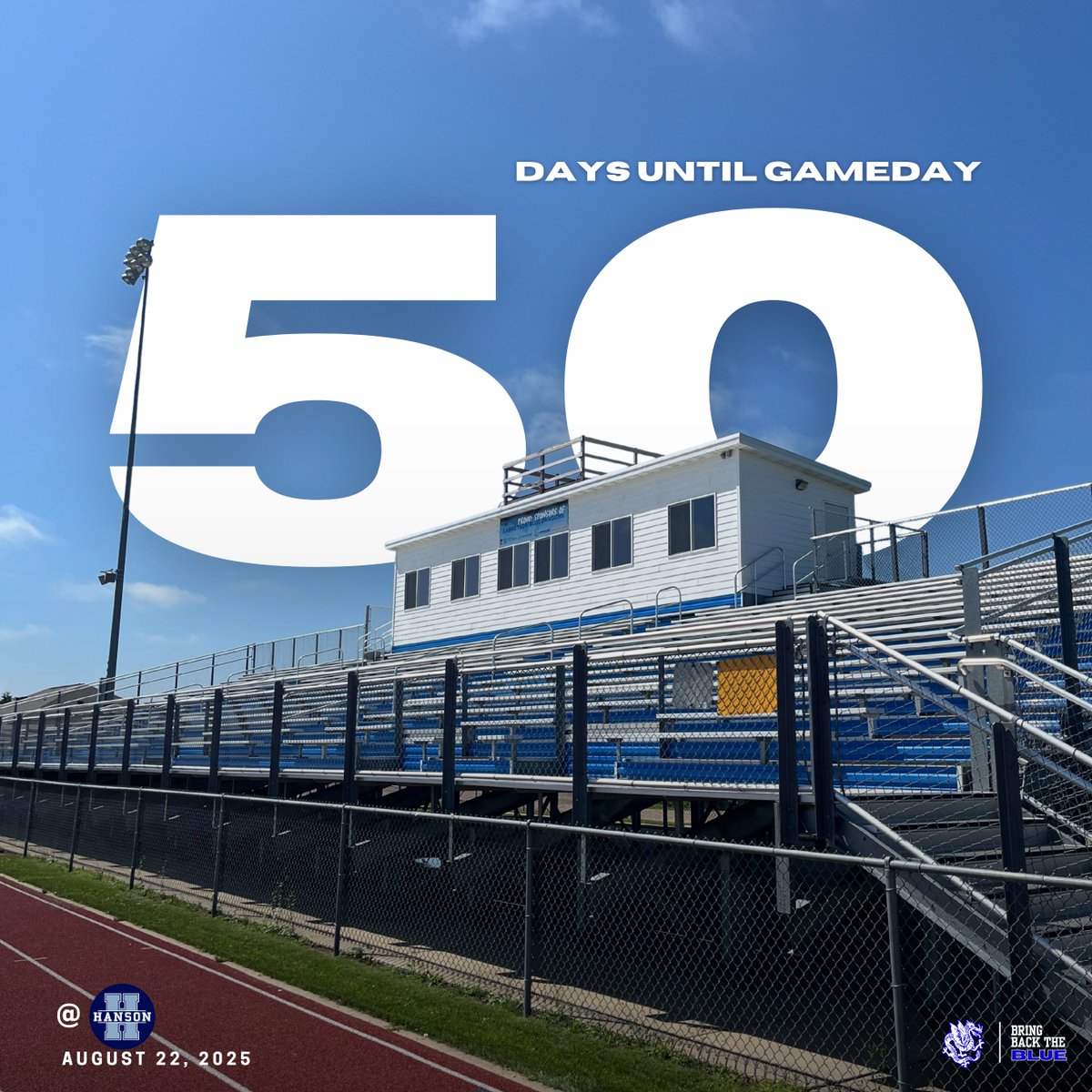 🔵 THE COUNTDOWN BEGINS 🔵

🗓️ 50 days until gameday
📍 @ Hanson
⏰ Friday, August 22

#BlueDragonFootball | #GarretsonPride | #BringBackTheBLUE