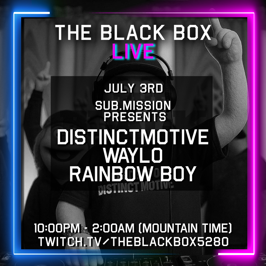 Miss out on tickets to <a href="/DistinctMotive/">DISTINCT MOTIVE</a> tonight?

Join us on the LIVE stream!

twitch.tv/theblackbox5280