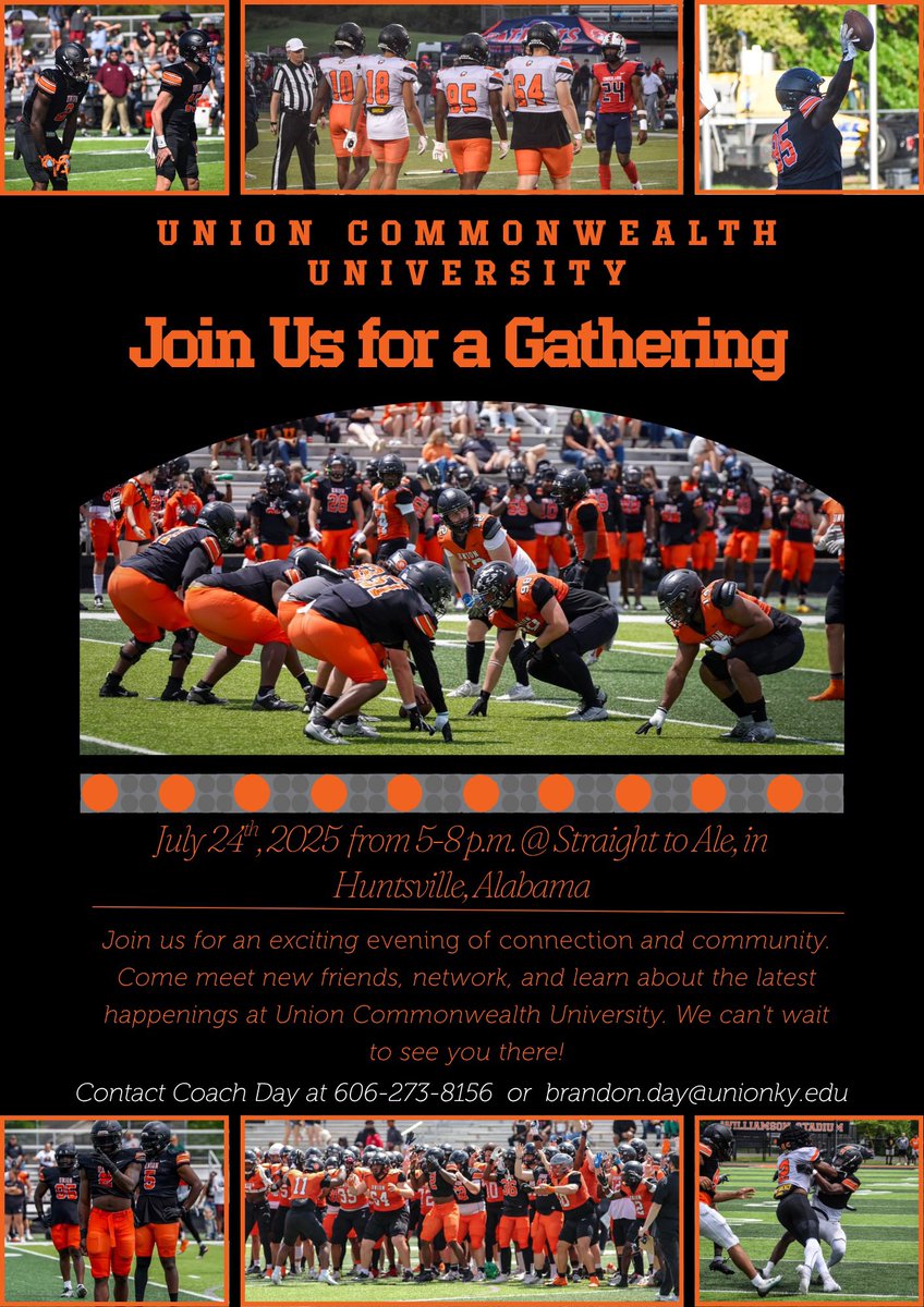 UnionBulldogFB's tweet image. We are three weeks away from our Huntsville recruiting event! It&apos;s an excellent way for us to hit the recruiting trail hard and bring what we have to offer to you all! If interested, the contact information is attached. We hope to see you all there! 

#DogCheck