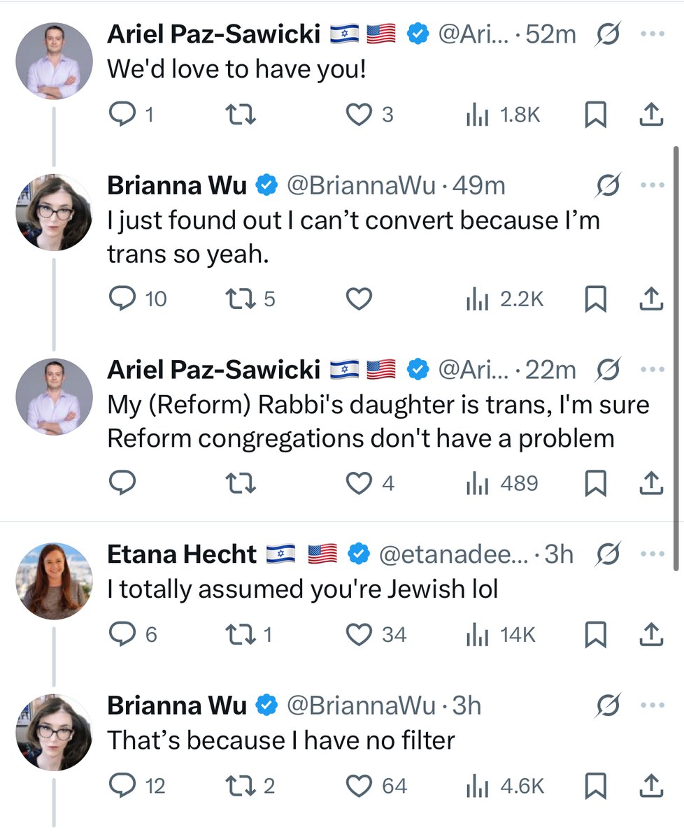EliErlick's tweet image. Saying you want to convert to Judaism after repeating an offensive antisemitic stereotype within the same thread is wild.