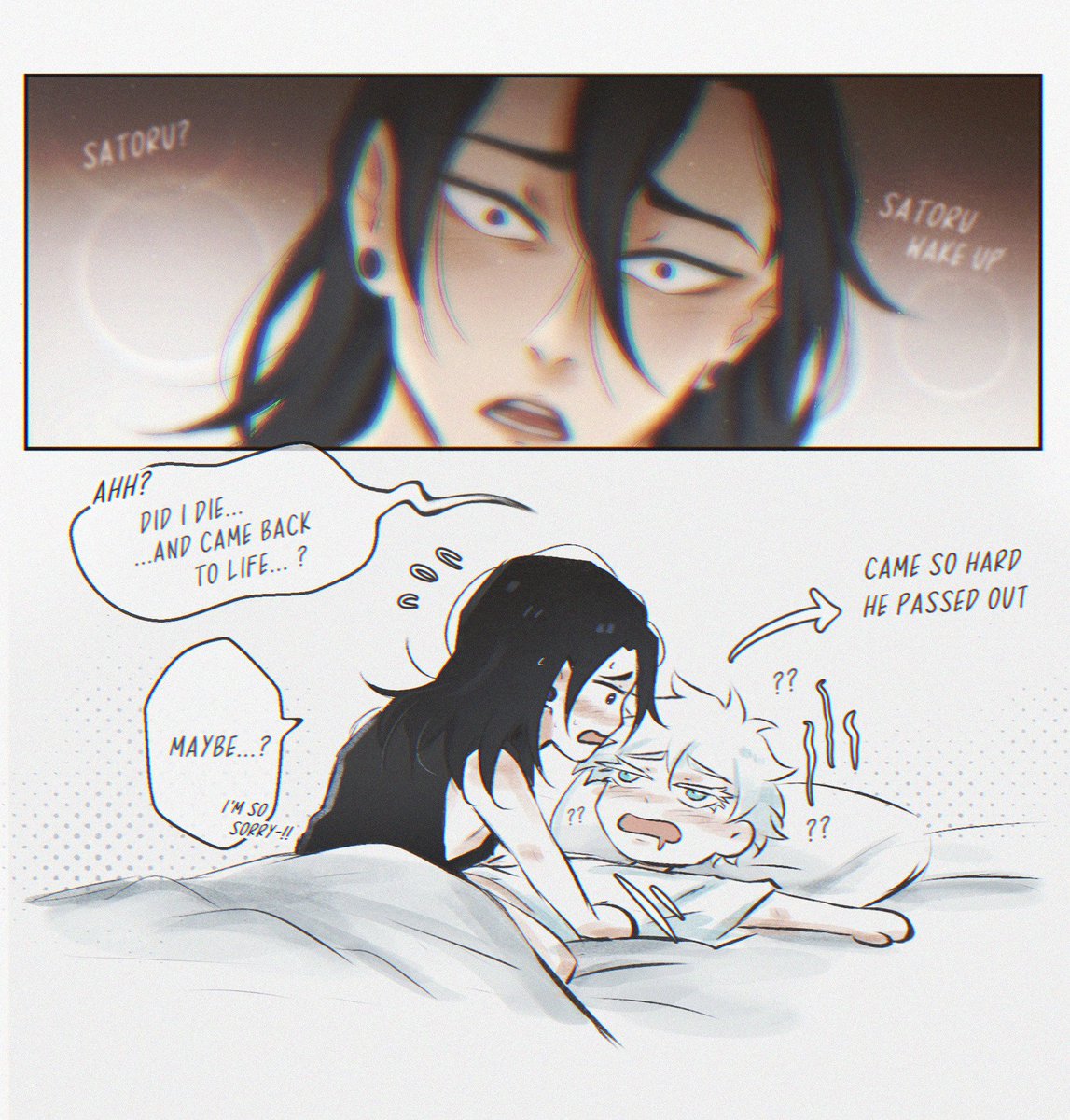 Too much to handle...
#satosugu #jjk