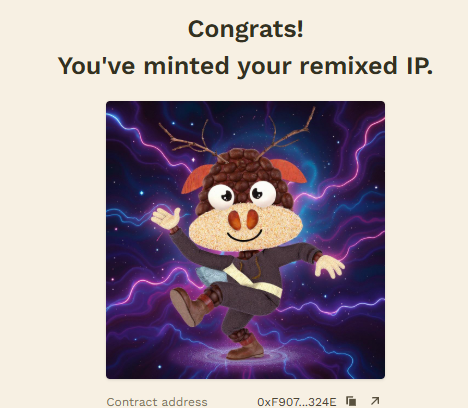 I really like this pattern. I think it's my lucky star and I'm also very much looking forward to participating more in the future!
I just minted my remixed <a href="/CampTrailHeads/">TrailHeads ⛺️</a> IP on <a href="/campnetworkxyz/">Camp Network</a>! ⛺️

Mint yours at remix.campnetwork.xyz