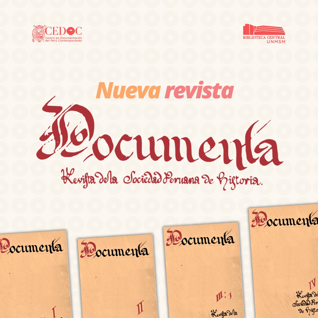 cedoc_unmsm's tweet image. 📣[YA DISPONIBLE LA NUEVA REVISTA DOCUMENTA]

🖥️Visita la revista Documenta en: cedoc.sisbib.unmsm.edu.pe/biblioteca-dig…

🔴 Síguenos en nuestras redes sociales para estar a tanto de más publicaciones del siglo XX peruano