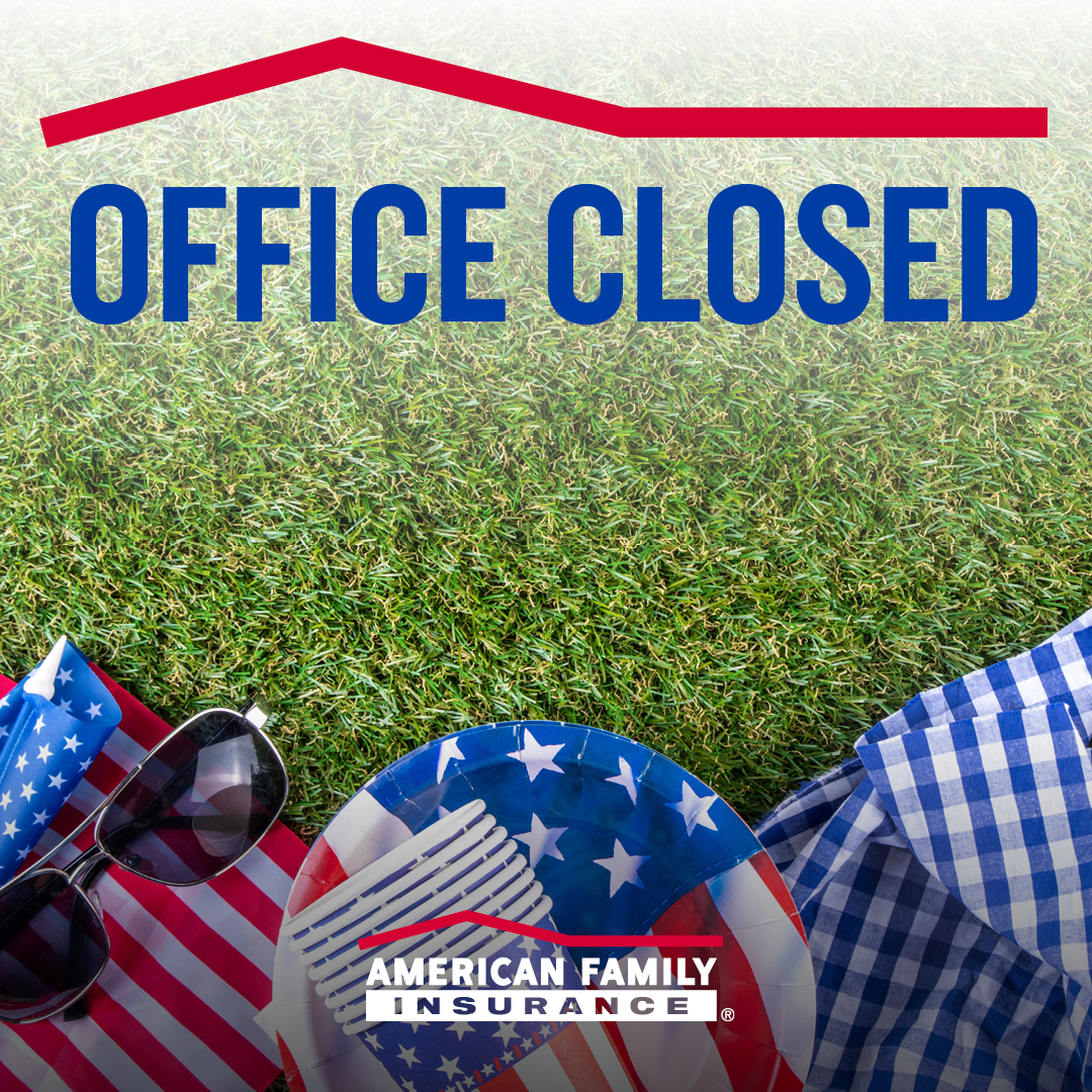 PaulChaconAMFAM's tweet image. Our office will close at 12:00 PM on Thursday, July 3rd, and will remain closed on Friday, July 4th. We will resume regular hours on Monday, July 7th. Have a happy and safe 4th of July!