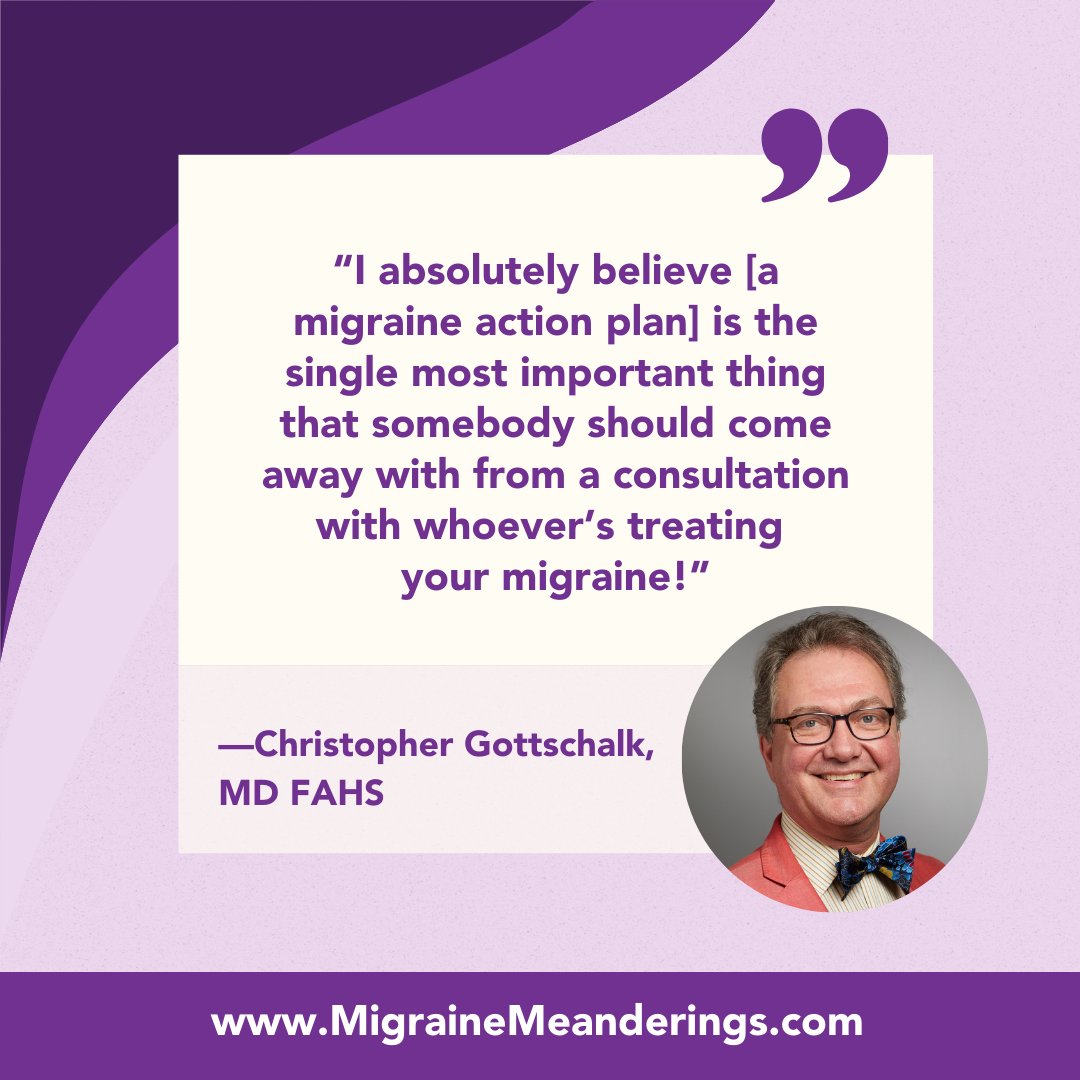 Is a #MigraineActionPlan helpful in managing symptoms? Dr. Gottschalk shares it's the most critical tool for finding an effective #MigraineTreatment plan.
Download our free MAP &amp; discuss it w/ your Dr at your next visit. migrainemeanderings.com/migraine-toolb… #migrainerelief #migrainetreatment