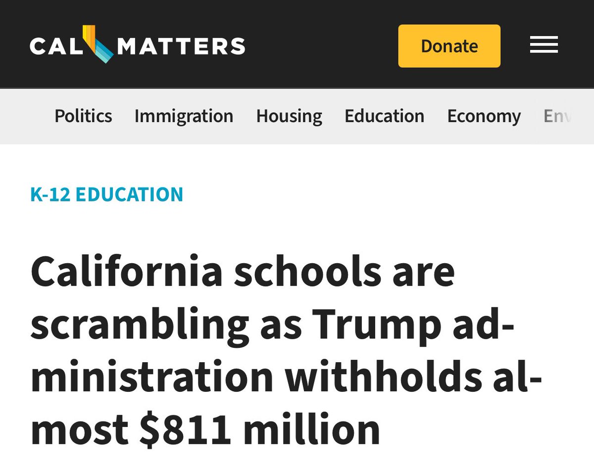 Eleni Kounalakis (@eleniforca) on Twitter photo President Trump is holding $800 million in federal education funds hostage, money for after-school programs, teacher training, English learners, and classroom technology.
<a href="/ChadBianco/">Sheriff Chad Bianco</a> <a href="/SteveHiltonx/">steve hilton</a>: Will you stand up for California kids or stay silent while Trump attacks our President Trump is holding $800 million in federal education funds hostage, money for after-school programs, teacher training, English learners, and classroom technology.
<a href="/ChadBianco/">Sheriff Chad Bianco</a> <a href="/SteveHiltonx/">steve hilton</a>: Will you stand up for California kids or stay silent while Trump attacks our