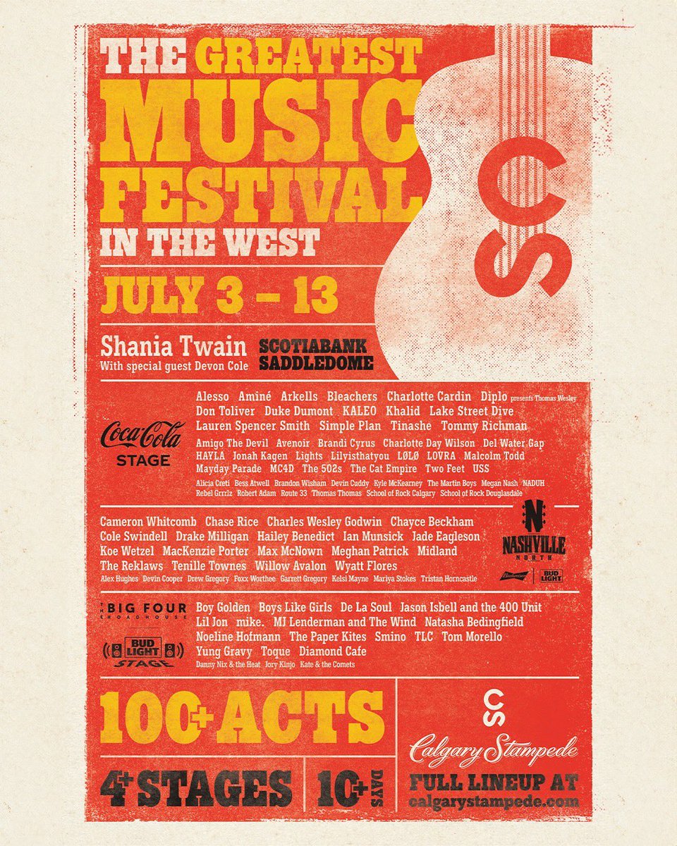 Calgary Stampede kicks off today! Be sure to save up some energy for us… we’ll see you next Sunday, July 13th to close out all the festivities! 🇨🇦🤠🐎