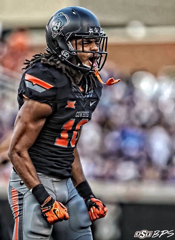 Seems like they had some misprinted, old Oklahoma State jerseys in the back and decided to pull them out and “repurpose” them…
