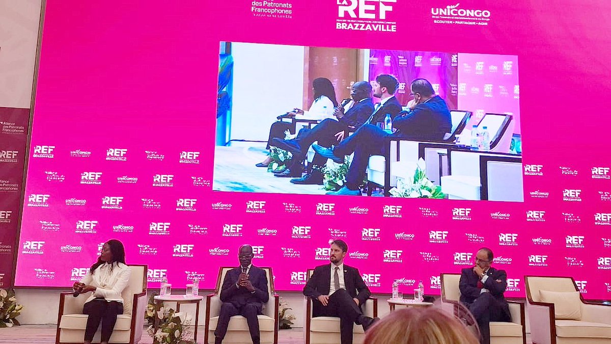 OAPI_TWIT's tweet photo. 🇨🇬L’#OAPI à la #REF2025 à #Brazza!
Notre DG @DenisBOHOUSSOU a pris part au panel sur la sécurisation de l’#innovation et de la #PI
🔐 Il a relevé l'importance de Soutenir les #startups et #entrepreneurs francophones en encourageant la protection de leurs créations
#Francophonie https://t.co/zCZdVNeGmf