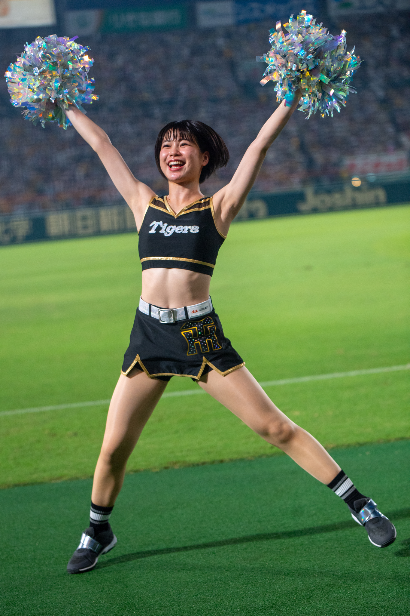 チアクラブユニフォーム　上下L チアクラブ ユニフォーム 上下共にJM 青白