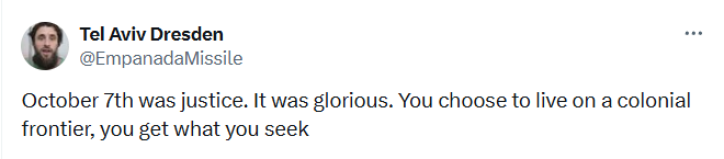Taylor, you do realise that nothing in that clip shows me actually saying it's okay to shoot toddlers, right? Probably because I have never in my life supported the targeting of civilians. That person you're relying on, however, does it all the time. See the difference?