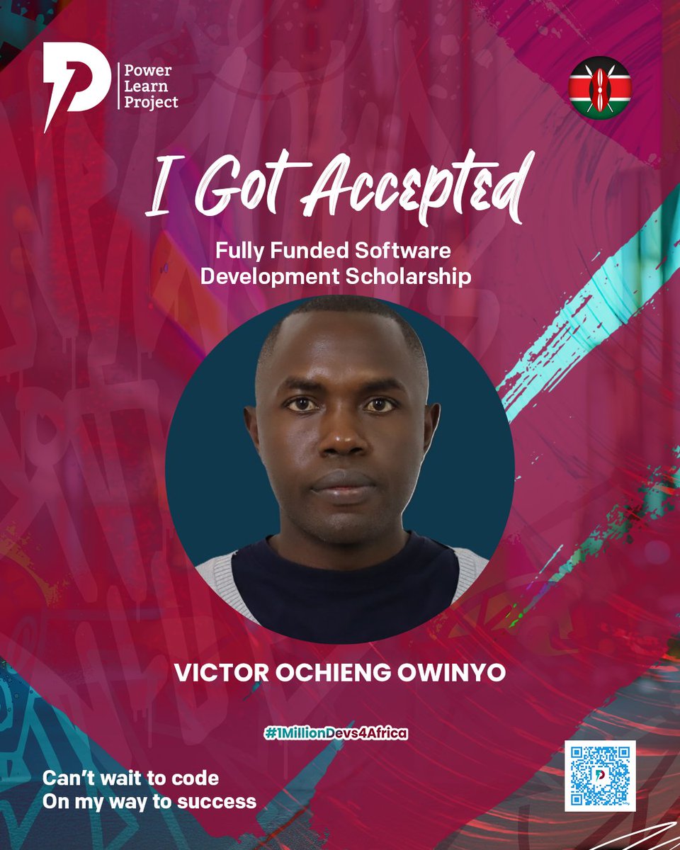 VictorOwinyo's tweet image. I GOT IN! 🎉🚀
Excited to join the July 2025 cohort of the @plpafrica Software Development Scholarship!
Time to code, connect, and grow with the amazing @plpcommunity.
On my way to success! 💻🔥
#1MillionDevs4Africa #PowerLearnProject
