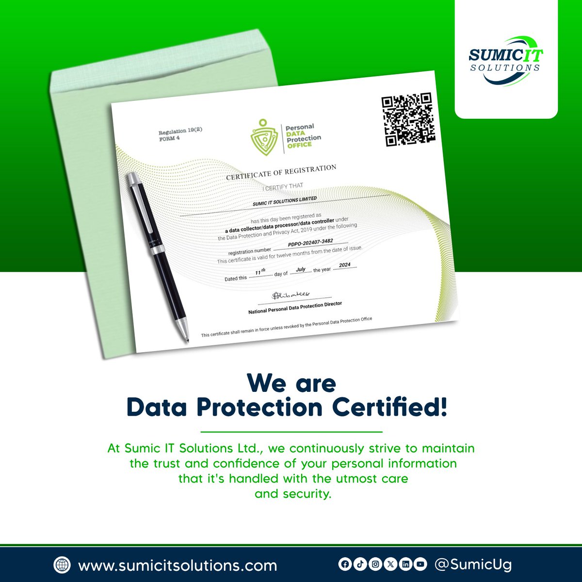 Sumic IT Solutions Ltd (@sumicug) on Twitter photo Committed to Protecting Data Privacy in the Digital Age.
On Tuesday, 1st July 2025, our Founder & CEO <a href="/MrSumic/">Cirus Sumika ~ Mr. Sumic</a> had the privilege of attending the Data Protection and Privacy Clinic organized by Ngura Consult and hosted at the National ICT Innovation Hub (<a href="/innovationhubug/">National ICT Innovation Hub</a>)
At Committed to Protecting Data Privacy in the Digital Age.
On Tuesday, 1st July 2025, our Founder & CEO <a href="/MrSumic/">Cirus Sumika ~ Mr. Sumic</a> had the privilege of attending the Data Protection and Privacy Clinic organized by Ngura Consult and hosted at the National ICT Innovation Hub (<a href="/innovationhubug/">National ICT Innovation Hub</a>)
At