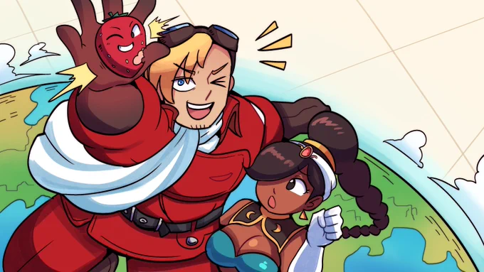 I did the thumbnail art for new Power Stone video! Go check it out!