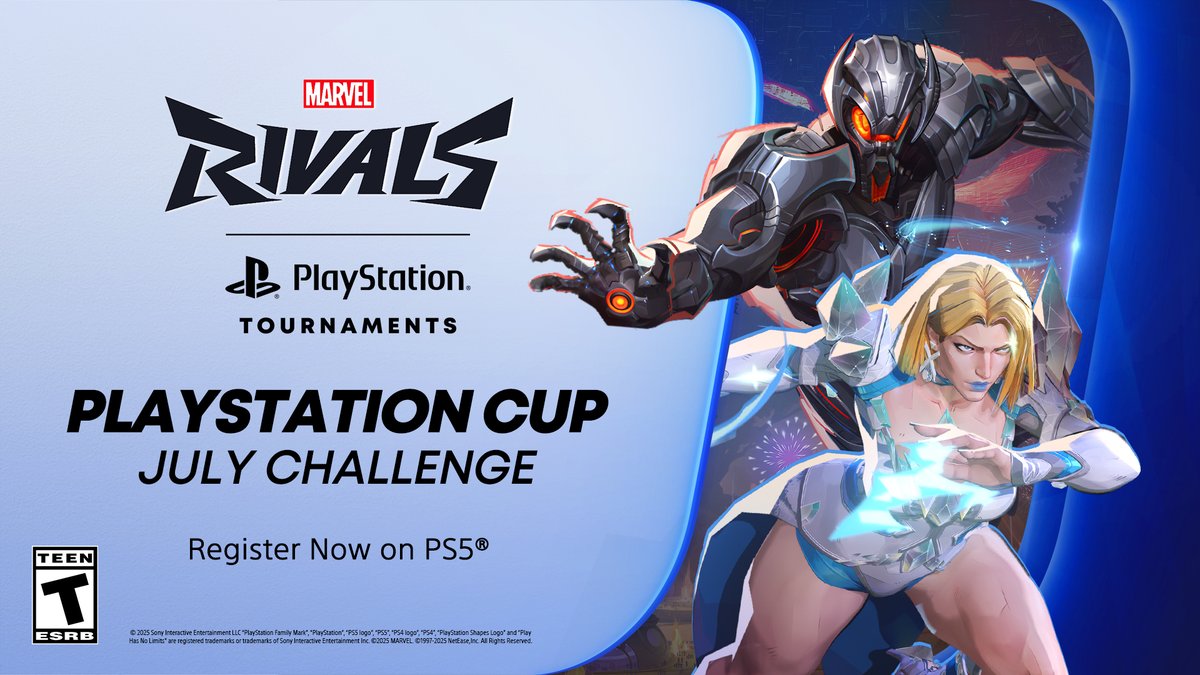 Suit up! The Marvel Rivals PlayStation Cup is back for season 2.5 💥

Starting this month, compete in bimonthly tournaments to earn triple the rewards: play.st/4nv06i4