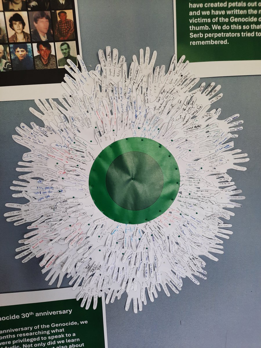 Genocide80Twenty (@genocide8020) on Twitter photo As part of our project to mark the 30th anniversary of the Srebrenica Genocide we created a Srebrenica Flower. The 'petals' each contain the name of one of the 8372 men and boys murdered in 1995 <a href="/SrebrenicaUK/">Remembering Srebrenica</a> <a href="/SrebrenicaMC/">Srebrenica Memorial Center</a> <a href="/SrebrenicaLDN/">Remembering Srebrenica - London & South East</a> #Srebrenica30 As part of our project to mark the 30th anniversary of the Srebrenica Genocide we created a Srebrenica Flower. The 'petals' each contain the name of one of the 8372 men and boys murdered in 1995 <a href="/SrebrenicaUK/">Remembering Srebrenica</a> <a href="/SrebrenicaMC/">Srebrenica Memorial Center</a> <a href="/SrebrenicaLDN/">Remembering Srebrenica - London & South East</a> #Srebrenica30
