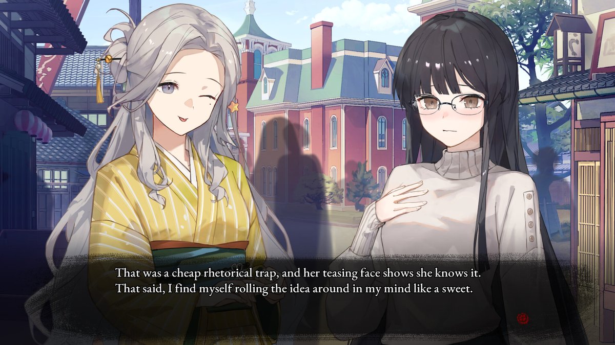 itchio's tweet photo. A Tithe in Blood: A yuri romance visual novel about depression, grieving, and blood magic. 

https://t.co/x0WTyWAoQW by @vnstudioelan https://t.co/2shn2INfaj