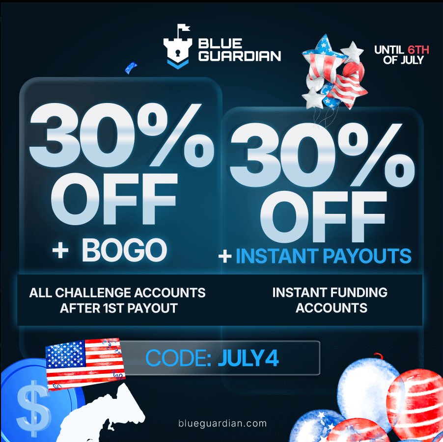 🚨$20K GIVEAWAY ALERT 🚨

To Participate 

1️⃣ Follow 👇🏼
<a href="/BlueGuardiancom/">Blue Guardian</a> 
<a href="/GHOST_ICT/">GHOST 👽ICT</a> 
2️⃣ Like and Retweet 🤝
3️⃣ Tag 3 friends 
4️⃣ Add us as Favorite Firm at propfirmmatch.com/favorite-firms

Winners in 72 hours using picker🤝