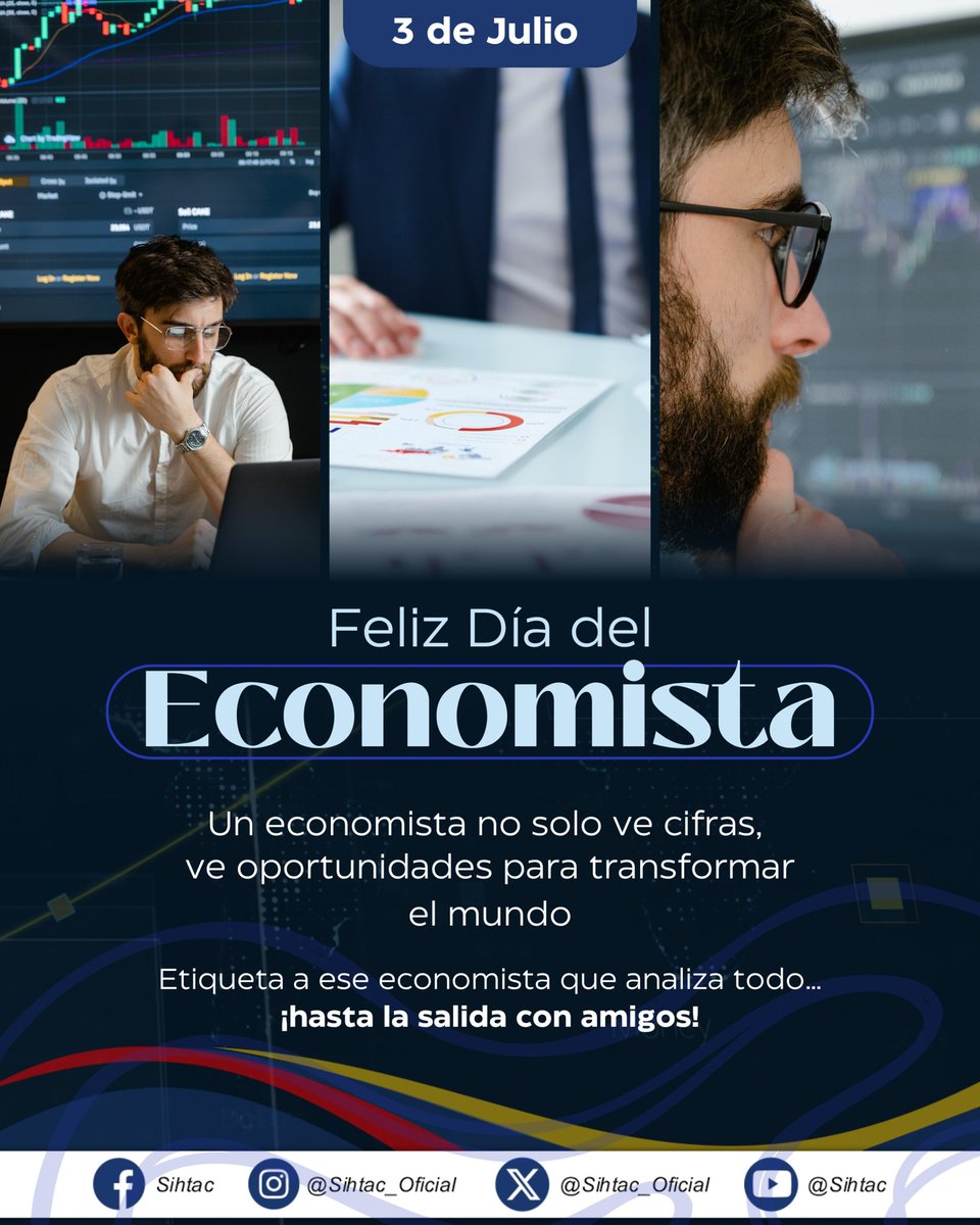 #diadeleconomista
📊💡 ¡Feliz Día del Economista!
Hoy celebramos a quienes van más allá de los números, y descubren oportunidades donde otros solo ven datos.

Feliz día a todos los economistas que hacen parte de nuestra Organización Sindical.