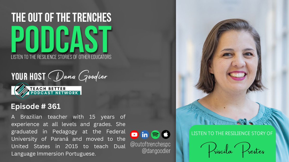 OutoftheTrenches (@outoftrenchespc) on Twitter photo Read the #show notes from the latest #podcast episode with #portugese #duallanguageimmersion #teacher <a href="/priscilaprestes/">priscila prestes</a> <a href="/danagoodier/">Dana G, EdD</a>
danagoodier.com/episodes-359-3… Read the #show notes from the latest #podcast episode with #portugese #duallanguageimmersion #teacher <a href="/priscilaprestes/">priscila prestes</a> <a href="/danagoodier/">Dana G, EdD</a>
danagoodier.com/episodes-359-3…