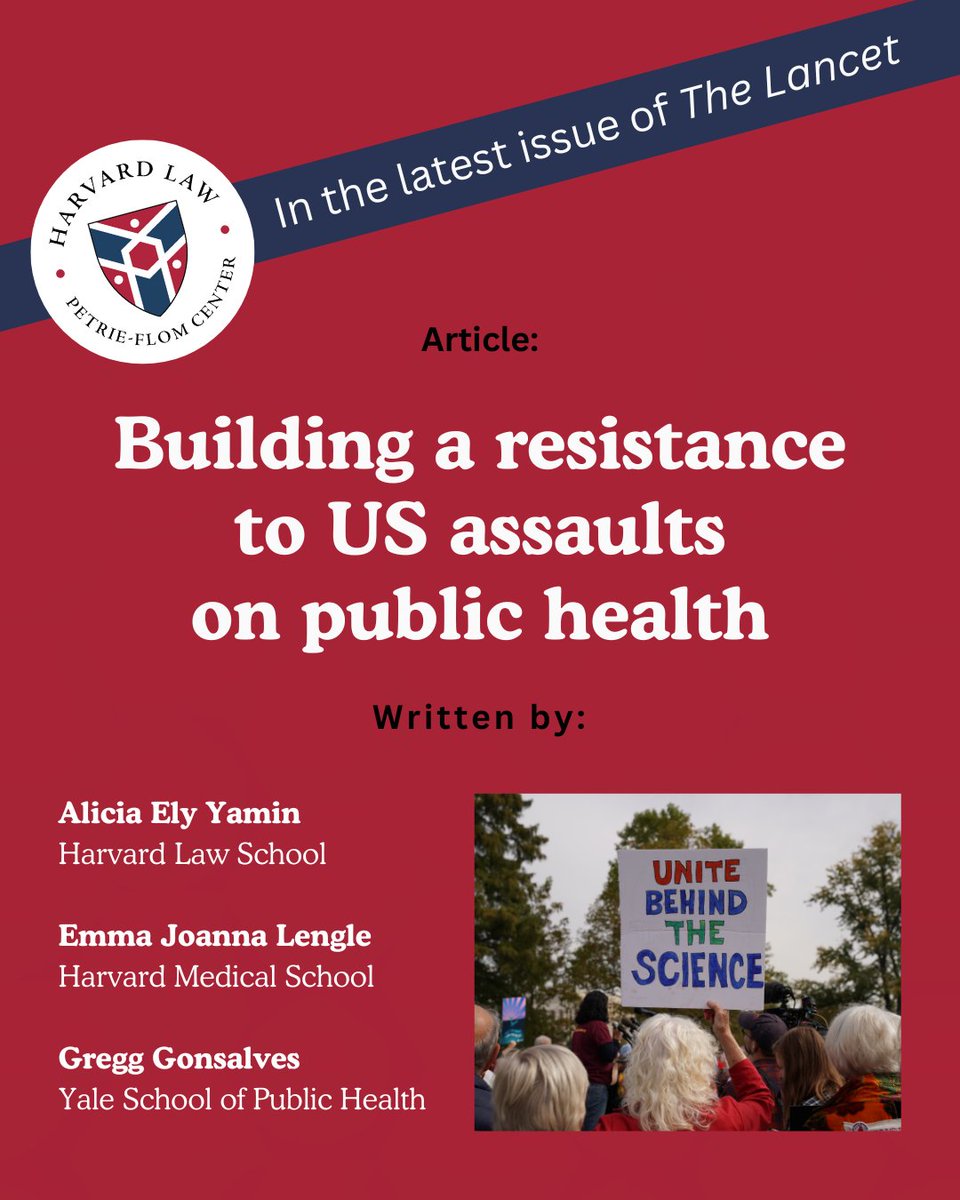 Petrie-Flom Center (@petrieflom) on Twitter photo New comment in <a href="/TheLancet/">The Lancet</a> by Alicia Ely Yamin, Emma Joanna Lengle, & Gregg Gonsalves highlights the efforts coalescing across the U.S. to combat “a full-fledged assault on science and public health.” sciencedirect.com/science/articl… New comment in <a href="/TheLancet/">The Lancet</a> by Alicia Ely Yamin, Emma Joanna Lengle, & Gregg Gonsalves highlights the efforts coalescing across the U.S. to combat “a full-fledged assault on science and public health.” sciencedirect.com/science/articl…