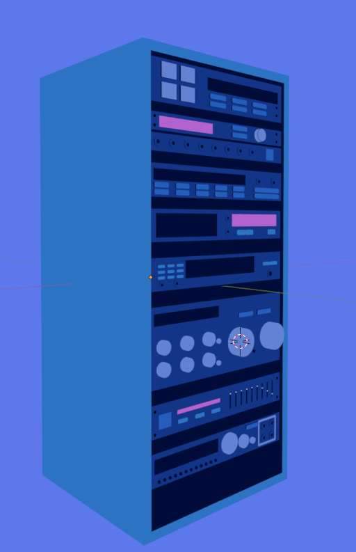 DariArtworker's tweet photo. パワーアンプ  #b3d #blender #3DCG #3dcg https://t.co/j0Pu5m8MIG