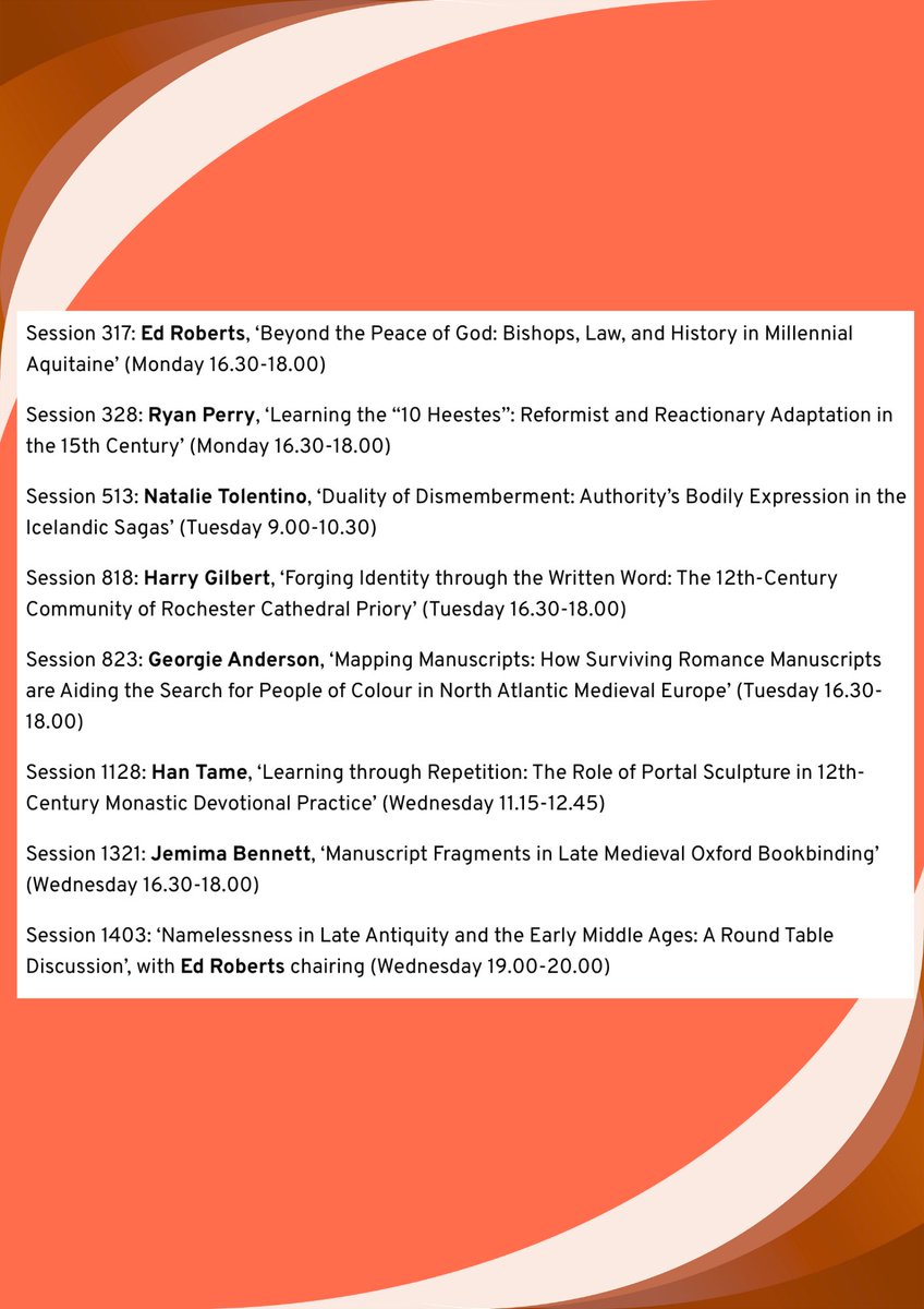mems_ukc's tweet image. The International Medieval Conference is next week at the University of Leeds! We hope to see lots of you there! Check out the schedule of our MEMS community here…