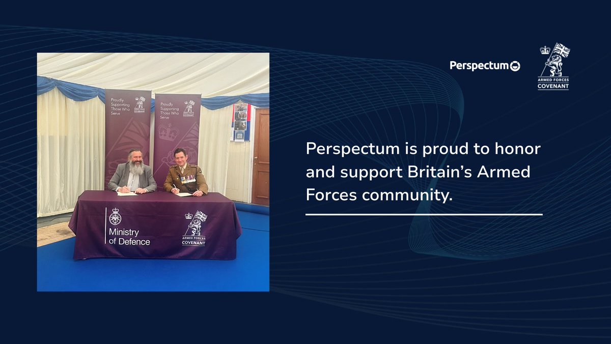 We’ve officially signed the Armed Forces Covenant, joining over 4,000 organisations across the UK in pledging our commitment to veterans, reservists, and their families as they transition to civilian life.

As part of our pledge, we’re committed to supporting the employment of