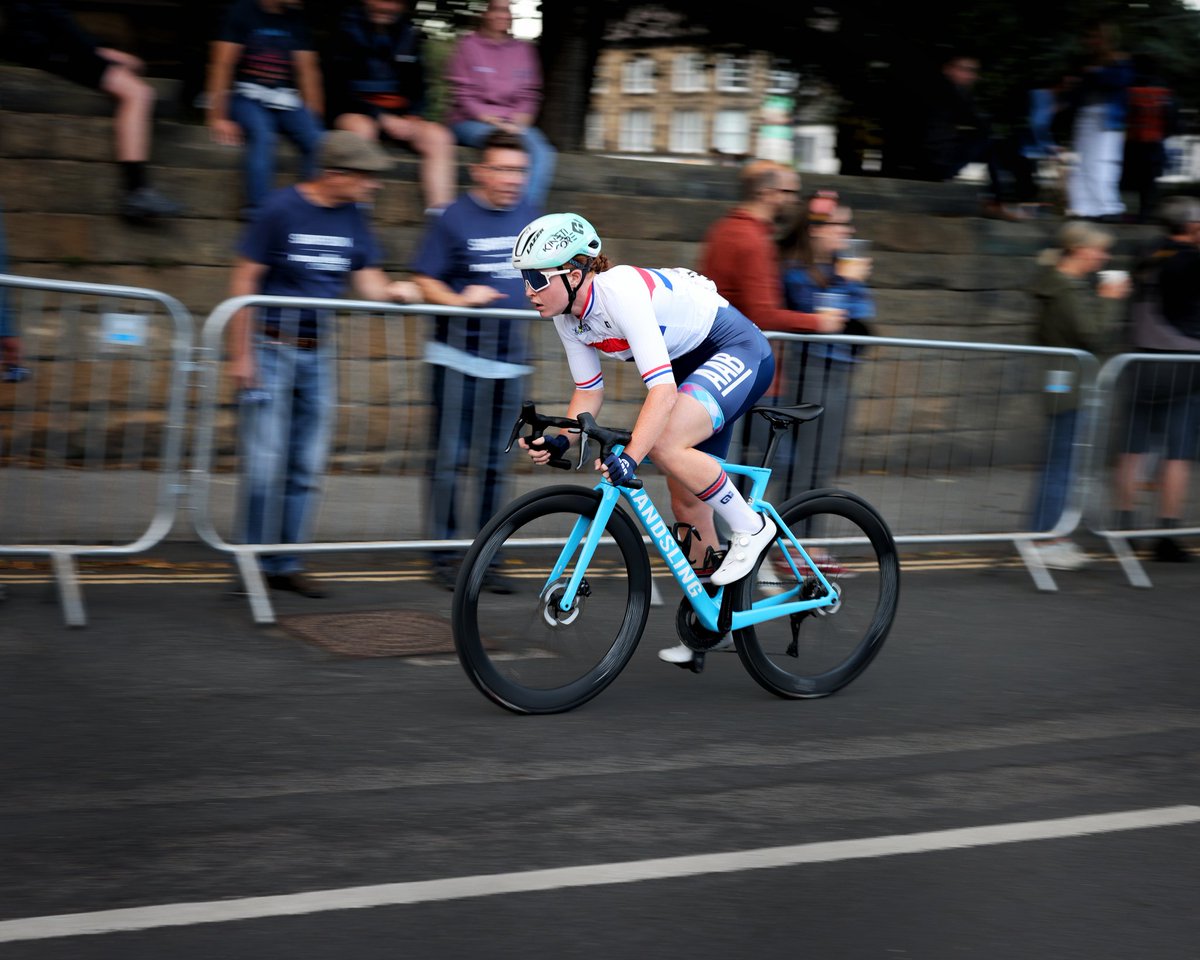 Kate Richardson of <a href="/AlbaRoadTeam/">Alba Road Team</a> in yesterday's <a href="/SANTINI_SMS/">Santini Cycling</a> Women's <a href="/otleycycleraces/">Otley Cycle Races</a>