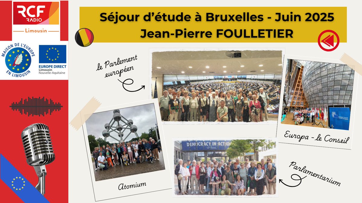 🚅🇧🇪 Retour sur le séjour d'étude à Bruxelles des adhérents !

🎙JPFOULLETIER nous raconte les grandes lignes de ce voyage et nous présente quelques institutions phares de l'UE.

🎧Ecoutez son témoignage sur @rcflimousin : urlr.me/Ea6KcR

On se donne rdv à la rentrée !😎