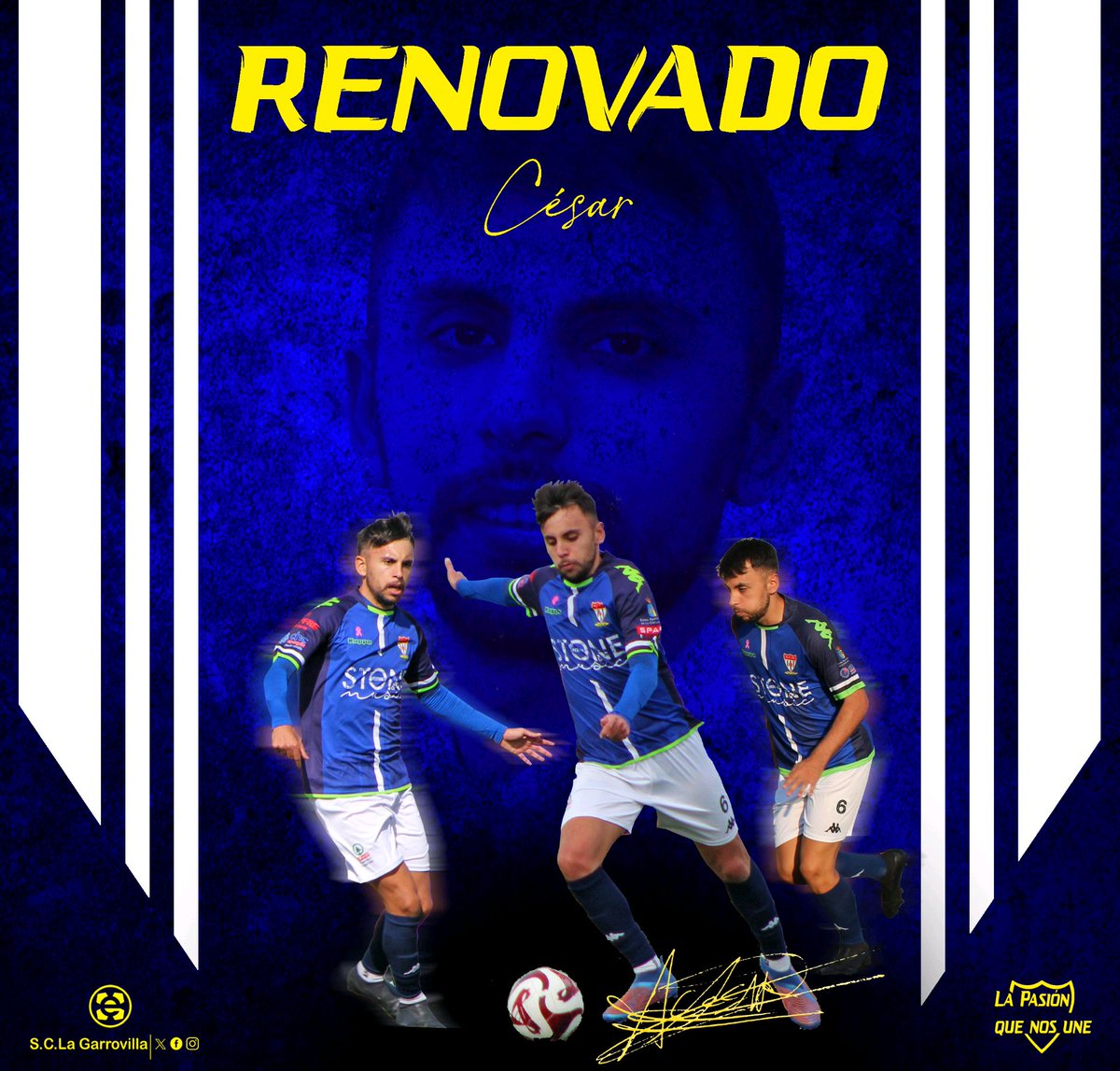 🔹CÉSAR 2025/2026

➡️ Nuestro centrocampista renueva por 3ª temporada consecutiva

➡️ Calidad, orden táctico y compromiso para nuestro centro del campo

➡️ Capacidad para crear líneas de pases entre las defensas rivales

🙌 ¡Gracias por la confianza!

#LaPasiónQueNosUne⚽💙