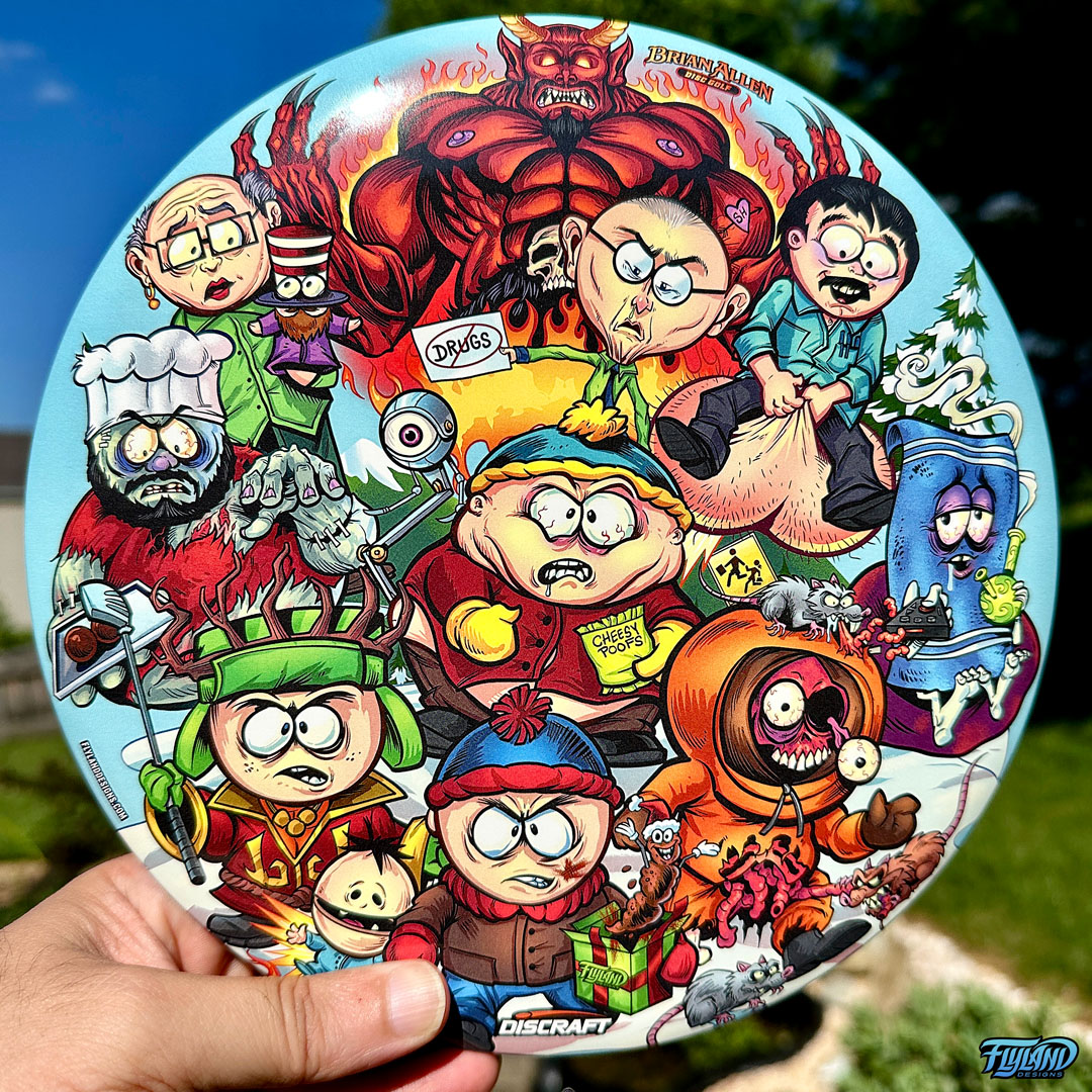flylanddesigns's tweet photo. Wow, those went quick, thanks everyone!
#southpark #discgolf4life #discgolf #discgolfdaily #discgolfer #discgolfislife #frisbeegolf #discraft https://t.co/s7dn3KZX8o