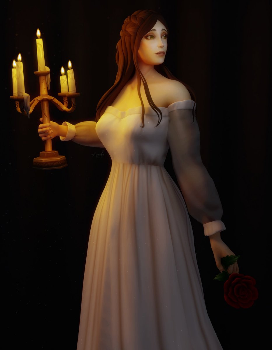 "Someone left a rose in my dressing room..."  Red, almost too perfect, with velvet petals. No note. I took it - and from that moment the shadows in the corridors seemed to become thicker, and the silence in the opera acquired a new breath. And the candles go out for a reason.