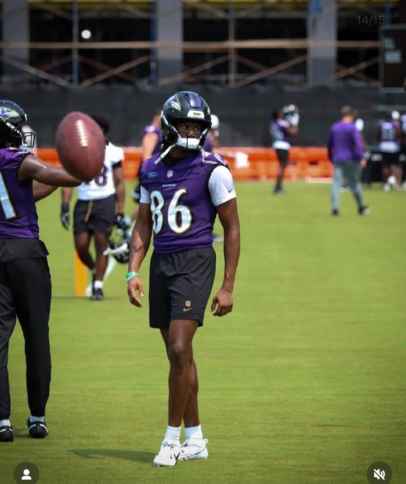 Jahmal Banks in a Ravens jersey 😮‍💨
