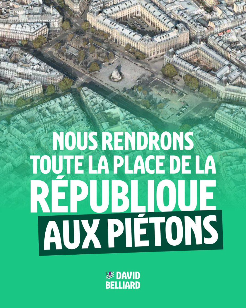 République 100% piétonne, à l'image de ce qu'on veut faire pour Paris !

Nous voulons que Paris devienne la capitale de la marche : +100 hectares pour la marche, des trottoirs élargis, des places transformées, et une ville + accessible pour les personnes en situation de handicap.