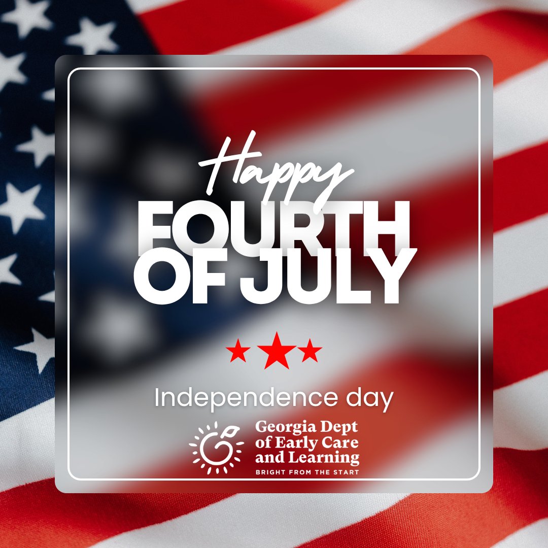 Bright from the Start (@gadeptearlycare) on Twitter photo Wishing you all a very happy and safe 4th of July as we celebrate the land of the FREE and the home of the BRAVE!!!! ๐บ๐ธ Wishing you all a very happy and safe 4th of July as we celebrate the land of the FREE and the home of the BRAVE!!!! ๐บ๐ธ