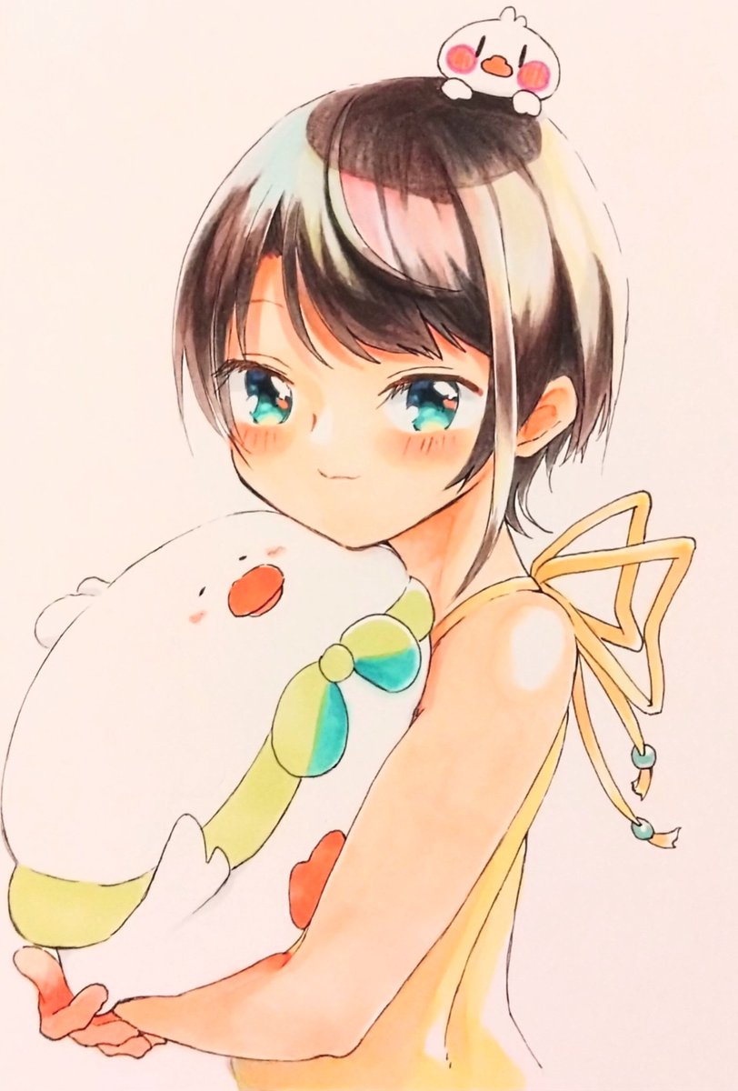 akuimura27's tweet photo. スバルちゃんお誕生日おめでとうございます！🎉
ジアビス実況から見始めて今も逆転裁判を毎週追っかけています🏃
いつも楽しい配信をありがとう！✨
末永く元気でいてください…！

#大空スバル生誕祭2025
#プロテインザスバル 
#アナログイラスト 
#7月2日 https://t.co/GQgtYGtTxa