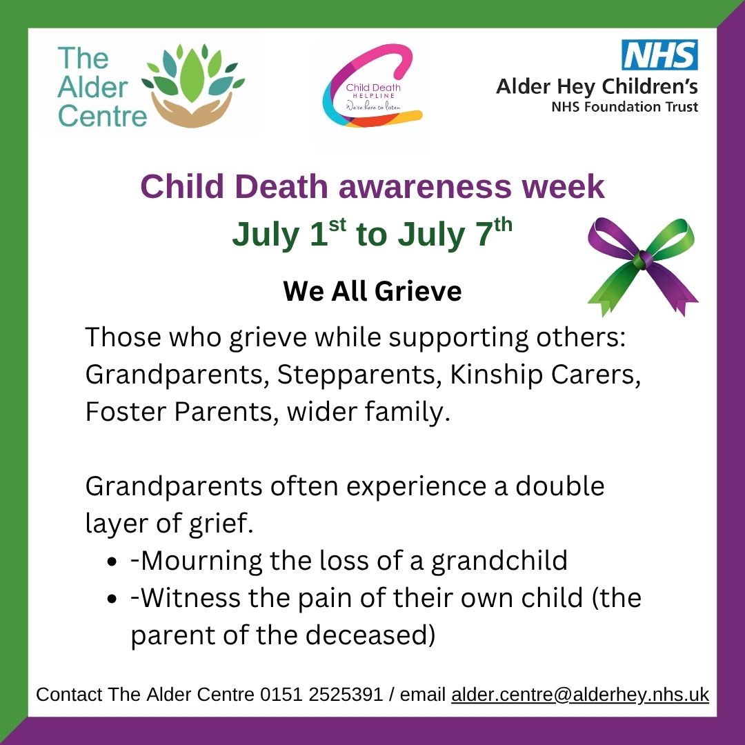 We All Grieve. As part of #childdeathawarenessweek we want to recognised the grief of those who support the parents. They are often overlooked and the support available is mainly for the parents. But they grieve too. Their grief matters. Their love matter.
#WeAllGrieve #childloss
