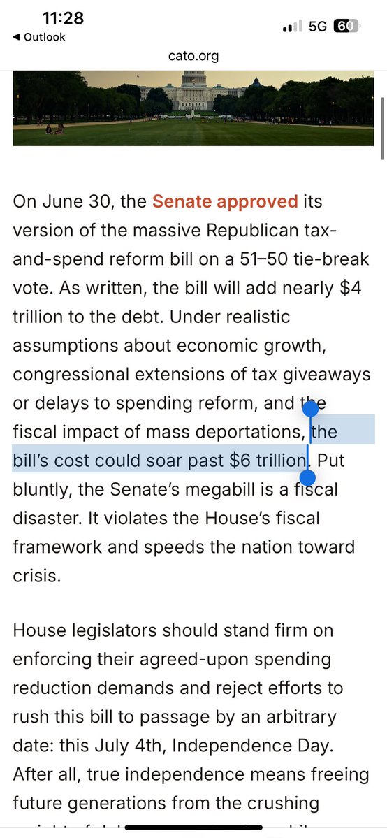 Jeff Stein (@jstein_wapo) on Twitter photo New analysis from <a href="/Cato/">Cato Institute</a> finds the tax bill adds *+$6 trillion* to the debt
Honestly a bit surprising to me how much of Washington’s conservative establishment — Cato, Tax Foundation, AEI, Manhattan Institute — has been strongly & publicly critical of the legislation New analysis from <a href="/Cato/">Cato Institute</a> finds the tax bill adds *+$6 trillion* to the debt
Honestly a bit surprising to me how much of Washington’s conservative establishment — Cato, Tax Foundation, AEI, Manhattan Institute — has been strongly & publicly critical of the legislation