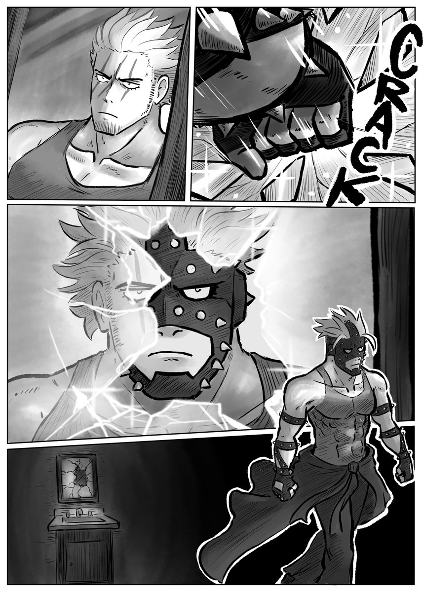 CHAPTER 47 of DOWNTOWN DUNGEON: OUR HERO IS MISSING! is now available on TAPAS and WEBTOONS! It's the final act in the "Scars" trilogy, featuring special guest artwork by @the_jieb! 
You can read all 31 pages for FREE (links below) 