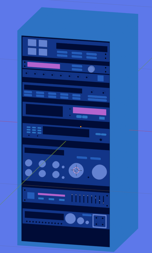 DariArtworker's tweet photo. パワーアンプ  #b3d #blender #3DCG #3dcg https://t.co/j0Pu5m8MIG