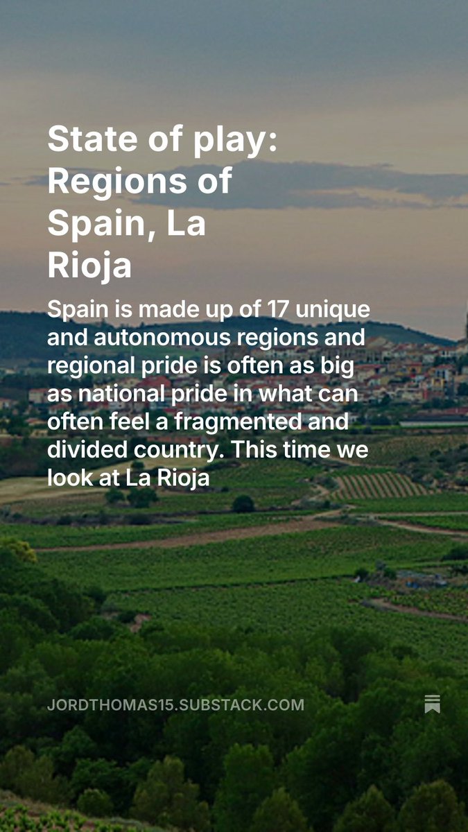 The region of La Rioja is often forgotten but when it comes to football the region is rich in history

open.substack.com/pub/jordthomas…