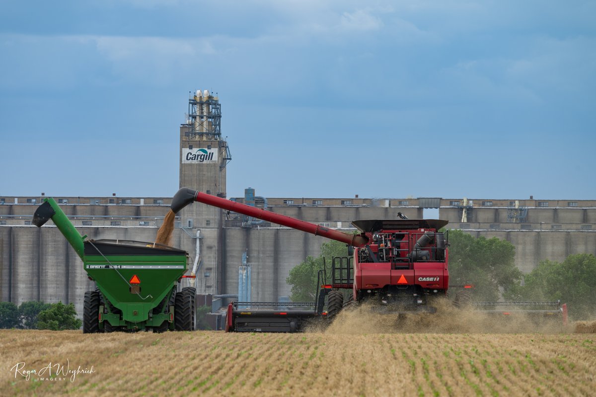 Wheat harvest is moving right along in the Central Plains.