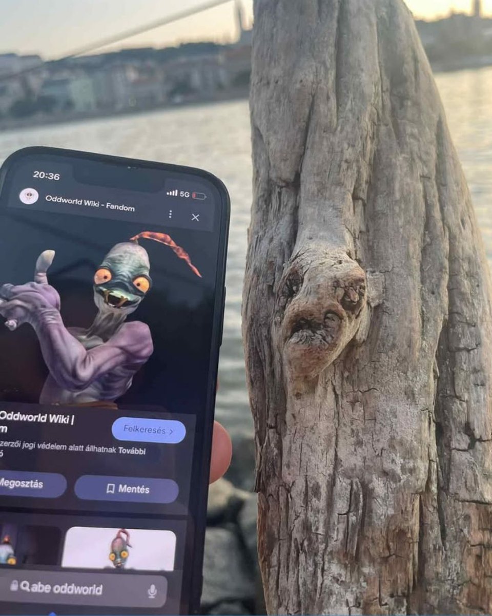 OddworldInc's tweet image. Hello. Follow tree. 😏

Thanks Ágoston Marcel on Facebook for sending us this very Odd photo of a suspiciously Abe-like tree! 🤣

Have you ever seen an Oddworld character out in the wild?

#Oddworld