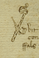 polnavarroc's tweet image. Detalls d'una llibreta de celebració d'òbits de la parròquia de Santa Eulàlia de Berga (1423)